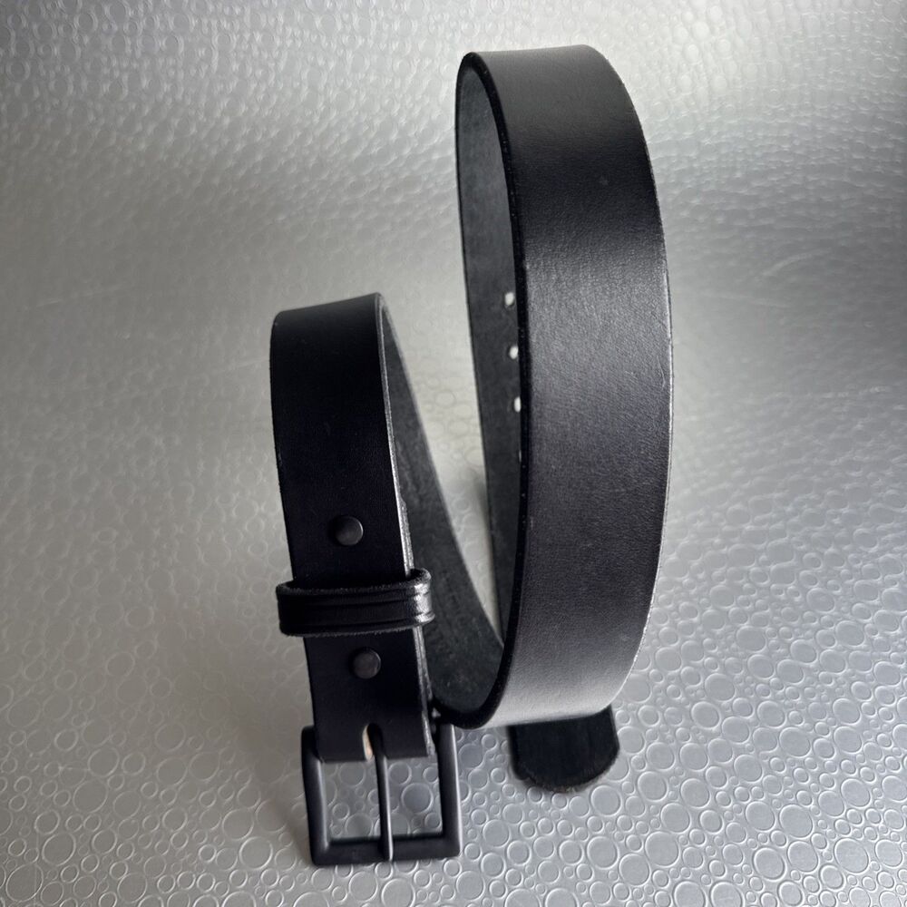 Hanks Belts The Everyday Black Full Grain Leather Work Belt USA Made - Size 36